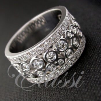 "Alessandra" Multi stone diamond band.